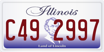 IL license plate C492997