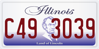 IL license plate C493039