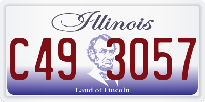 IL license plate C493057