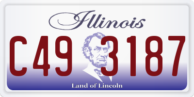IL license plate C493187