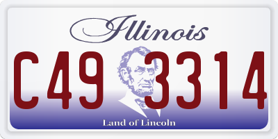 IL license plate C493314