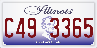 IL license plate C493365