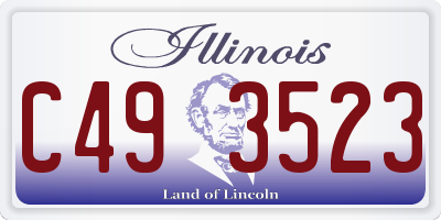 IL license plate C493523