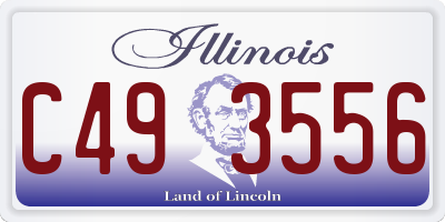 IL license plate C493556