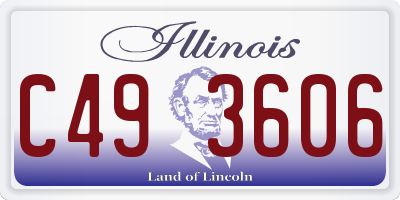 IL license plate C493606