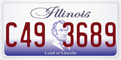 IL license plate C493689