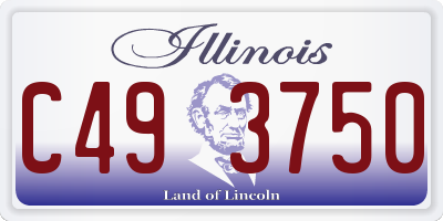 IL license plate C493750
