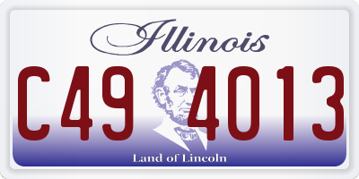 IL license plate C494013