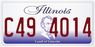 IL license plate C494014