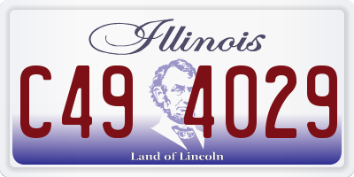 IL license plate C494029