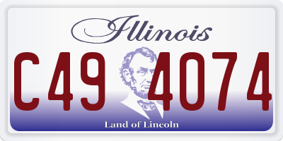IL license plate C494074