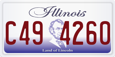 IL license plate C494260
