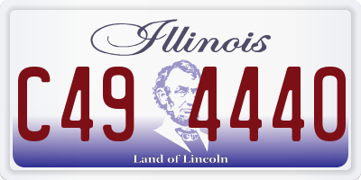 IL license plate C494440