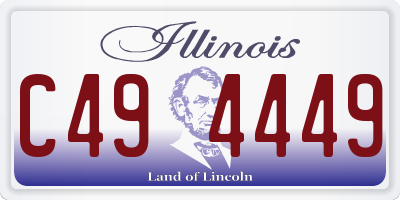 IL license plate C494449