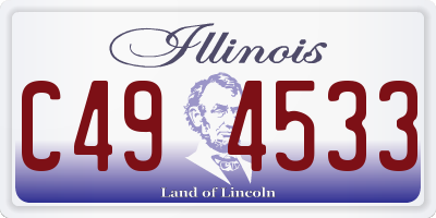 IL license plate C494533
