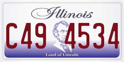 IL license plate C494534