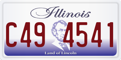 IL license plate C494541