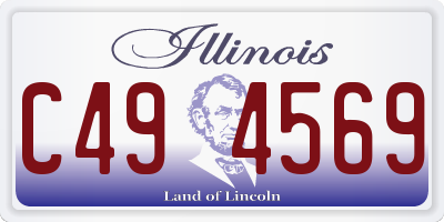 IL license plate C494569