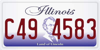 IL license plate C494583