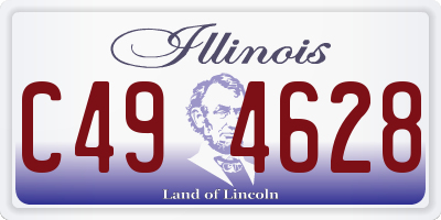 IL license plate C494628