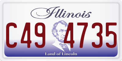IL license plate C494735