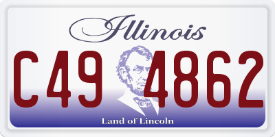 IL license plate C494862