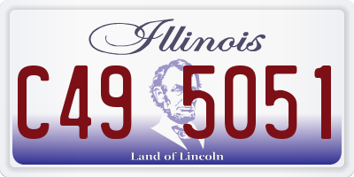 IL license plate C495051