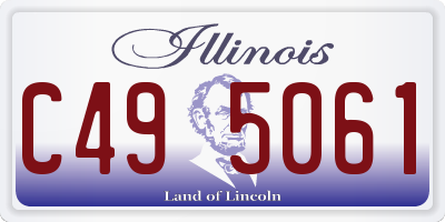 IL license plate C495061