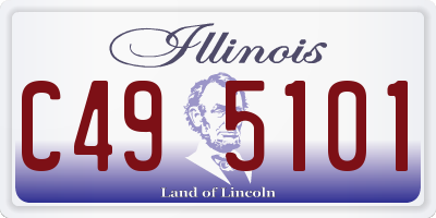 IL license plate C495101