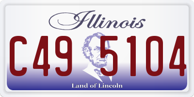 IL license plate C495104