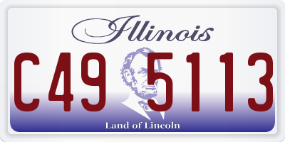 IL license plate C495113