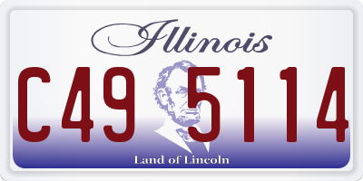 IL license plate C495114