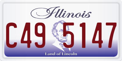 IL license plate C495147