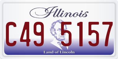 IL license plate C495157