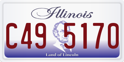 IL license plate C495170