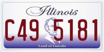 IL license plate C495181