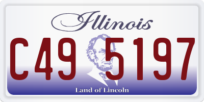 IL license plate C495197