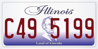 IL license plate C495199