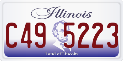 IL license plate C495223