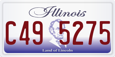 IL license plate C495275