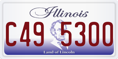 IL license plate C495300