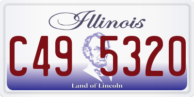 IL license plate C495320