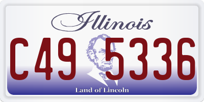 IL license plate C495336