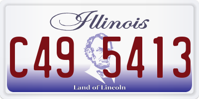 IL license plate C495413
