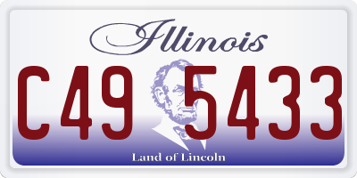 IL license plate C495433