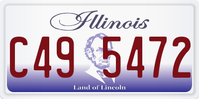 IL license plate C495472