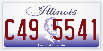 IL license plate C495541