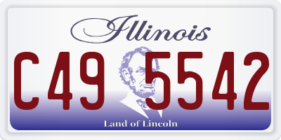IL license plate C495542