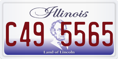 IL license plate C495565
