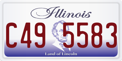 IL license plate C495583